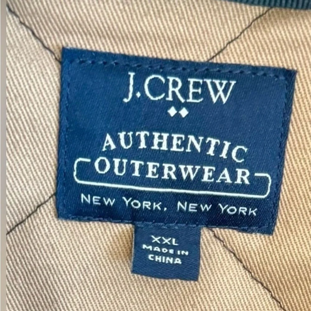 J CREW‎ Mens Greyson Quilted and Corduroy Barn Black Jacket, Size XXL